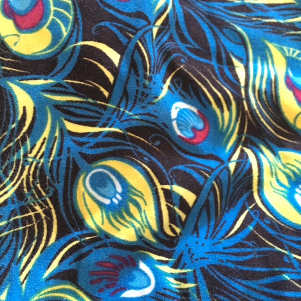 Lularoe leggings OS. Peacock print
